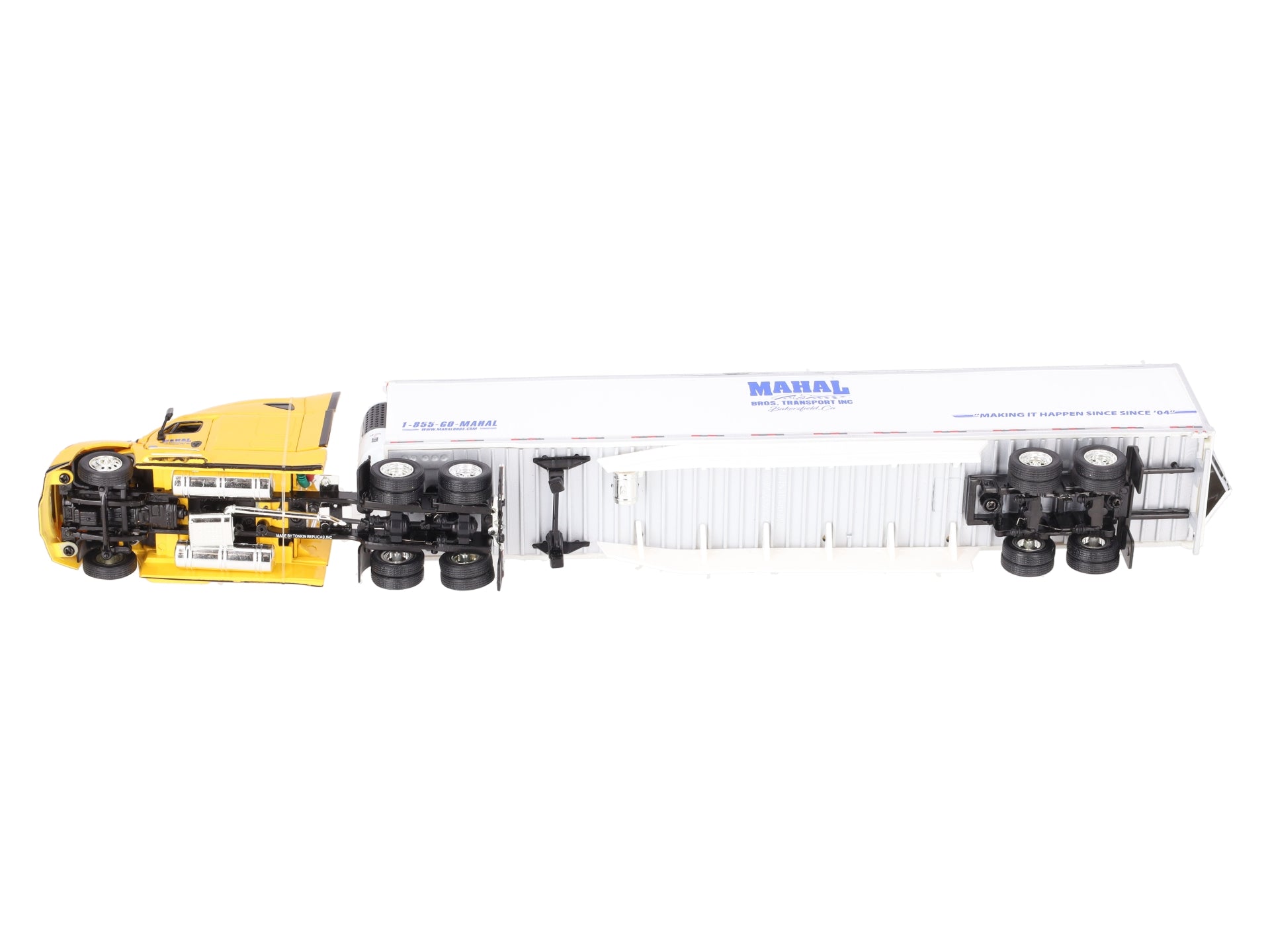 Tonkin 1:53 Scale Mahal Bros. Transport Die-Cast Semi-Truck w/Trailer EX/Box