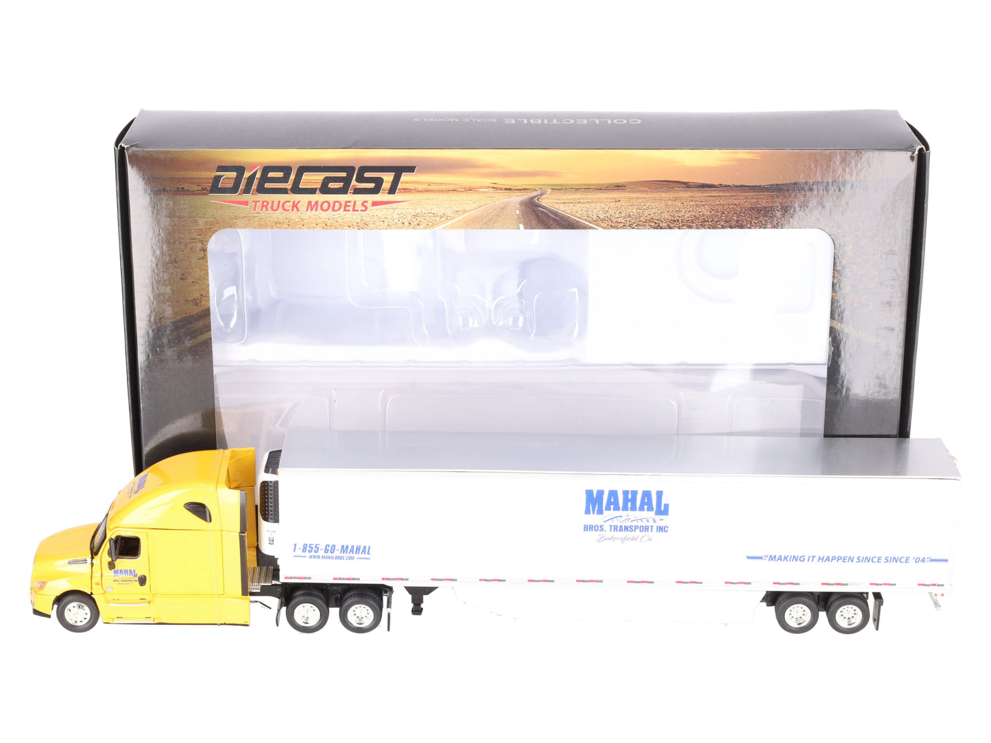 Tonkin 1:53 Scale Mahal Bros. Transport Die-Cast Semi-Truck w/Trailer EX/Box
