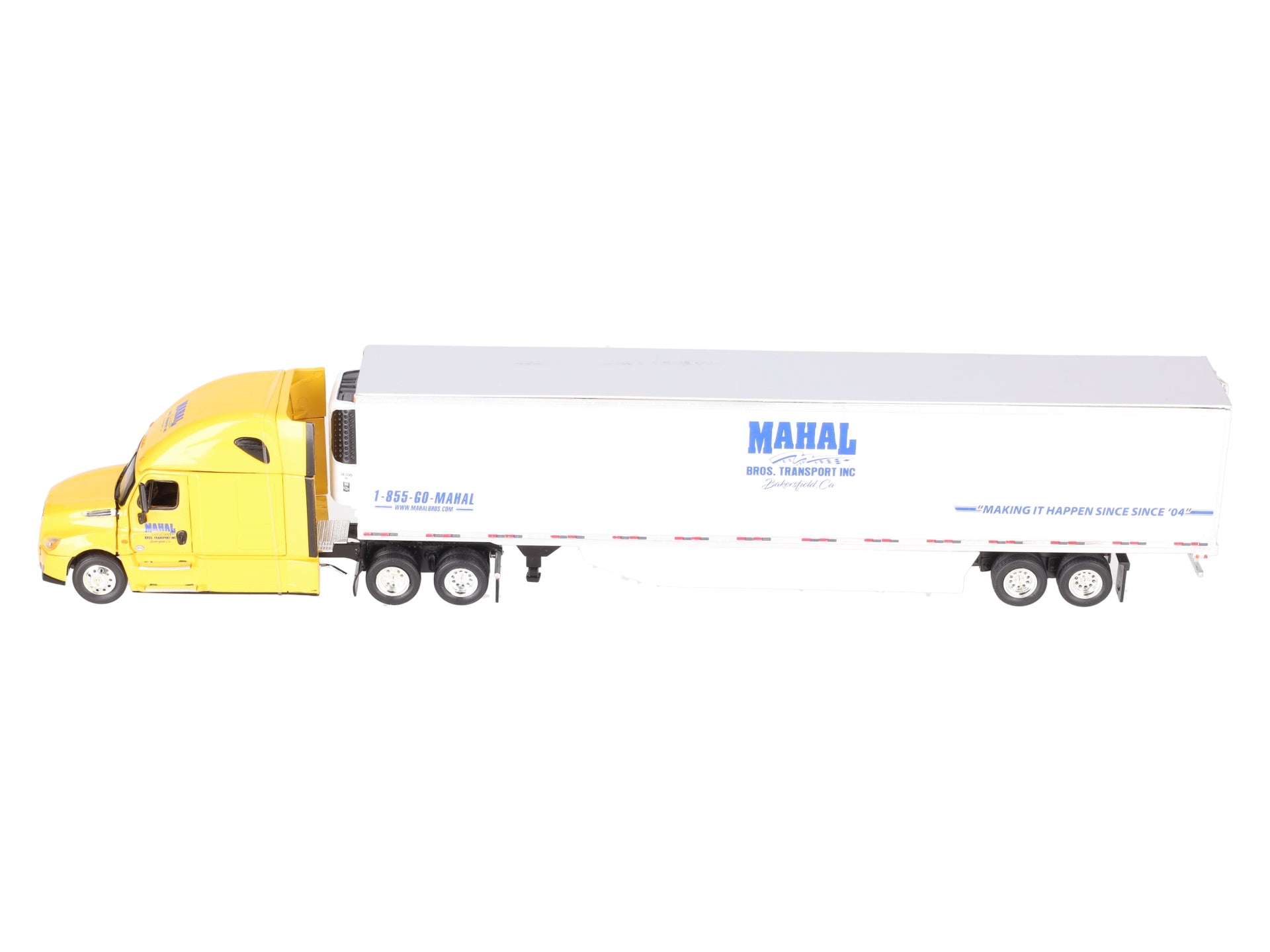 Tonkin 1:53 Scale Mahal Bros. Transport Die-Cast Semi-Truck w/Trailer EX/Box