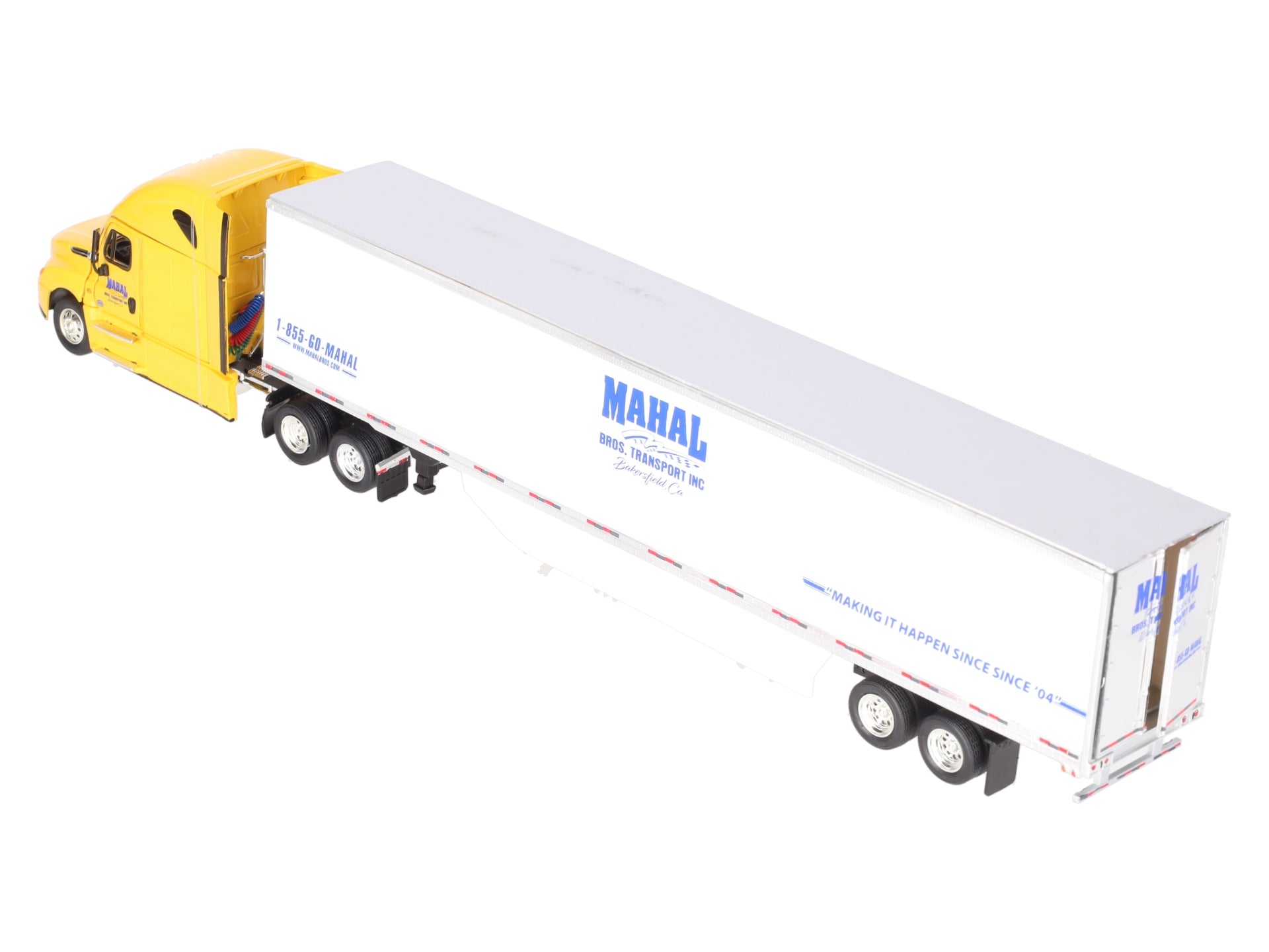 Tonkin 1:53 Scale Mahal Bros. Transport Die-Cast Semi-Truck w/Trailer EX/Box