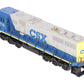 MTH 30-2116-1 O Gauge CSX SD60M Diesel Engine w/PS1 #8715 EX