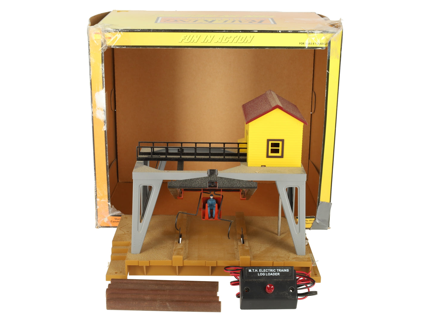 MTH 30-9119 O Gauge No. 787 Log Loader Assembled 10-3/4" x 9" x 8-3/4" EX/Box
