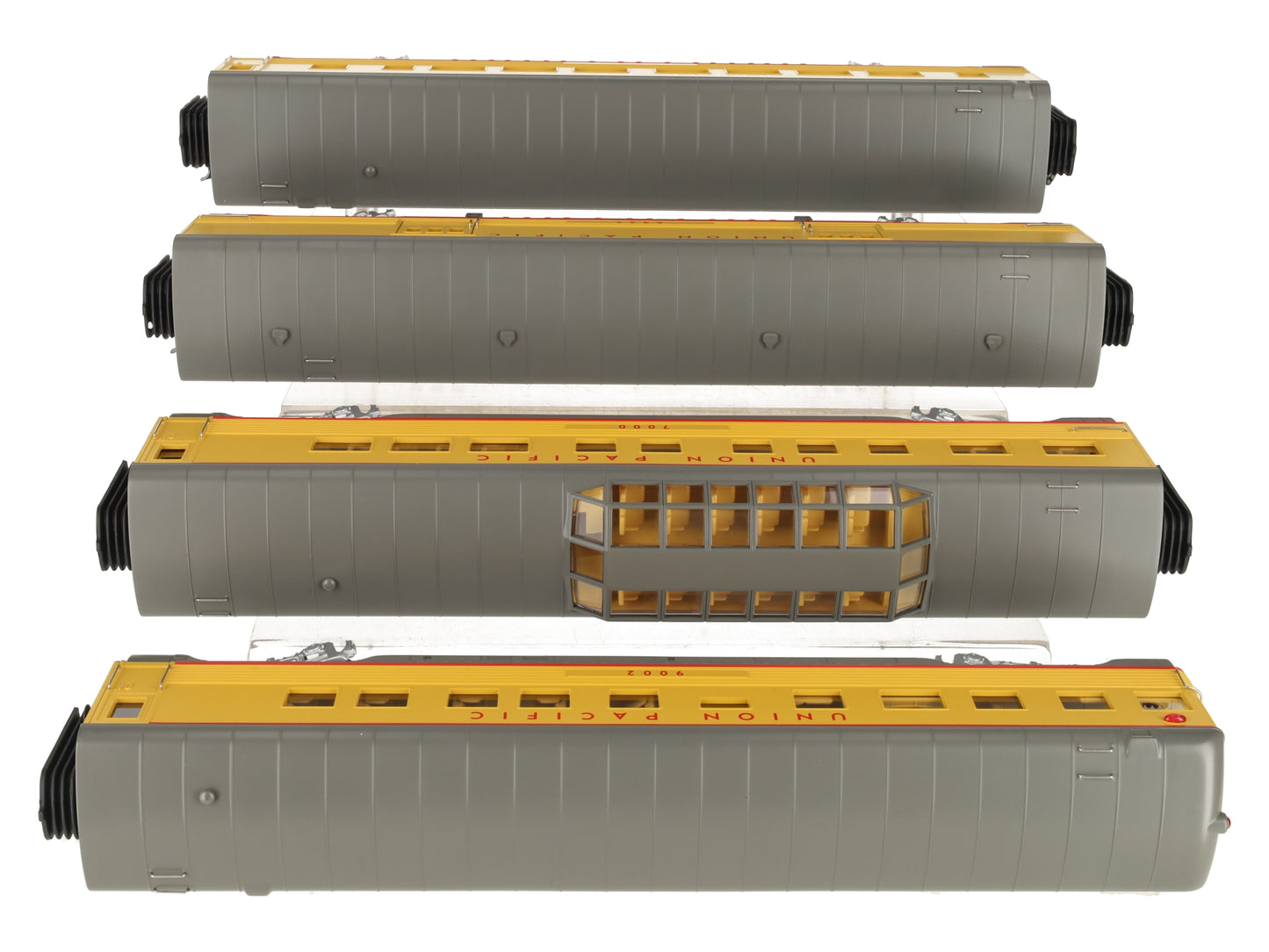 MTH 30-6737 O Union Pacific 60' Streamlined ABS Passenger Car Set (Set of 4) LN/Box