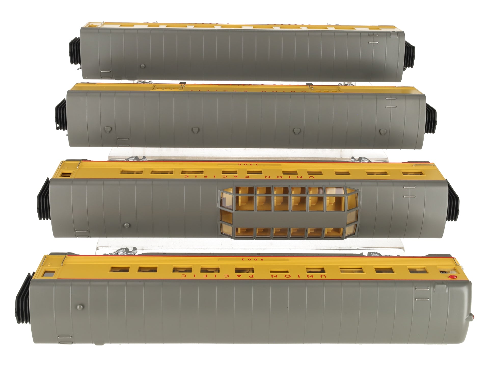 MTH 30-6737 O Union Pacific 60' Streamlined ABS Passenger Car Set (Set of 4) LN/Box