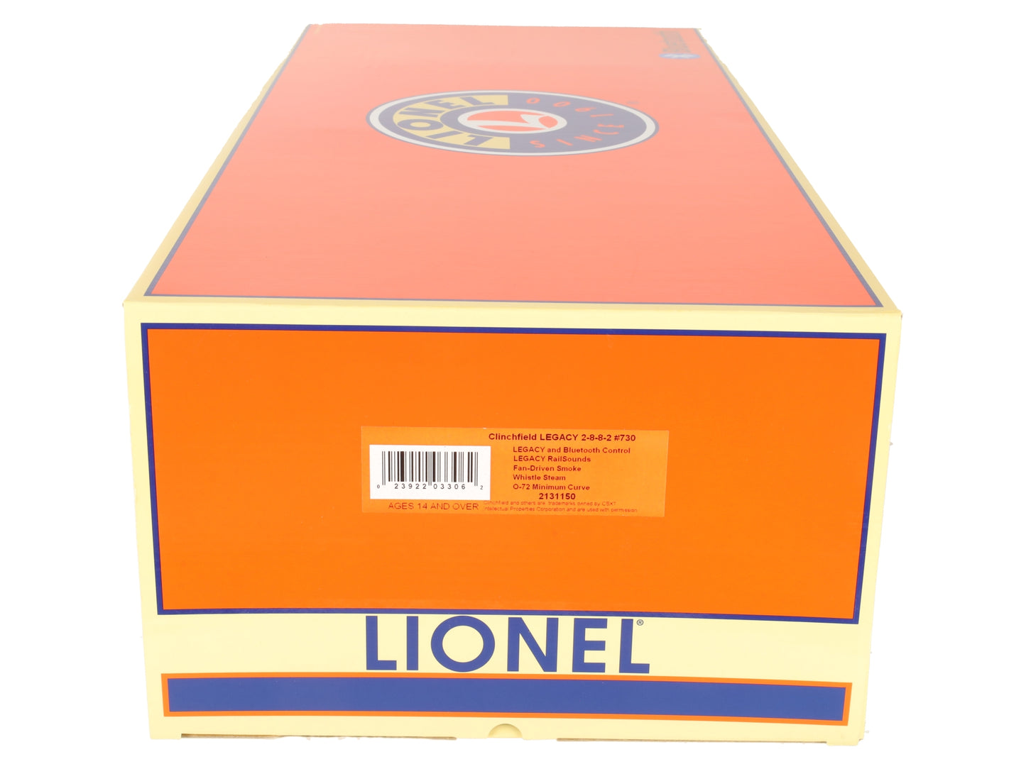 Lionel 2131150 O Gauge Clinchfield LEGACY 2-8-8-2 Steam Locomotive #730 LN/Box