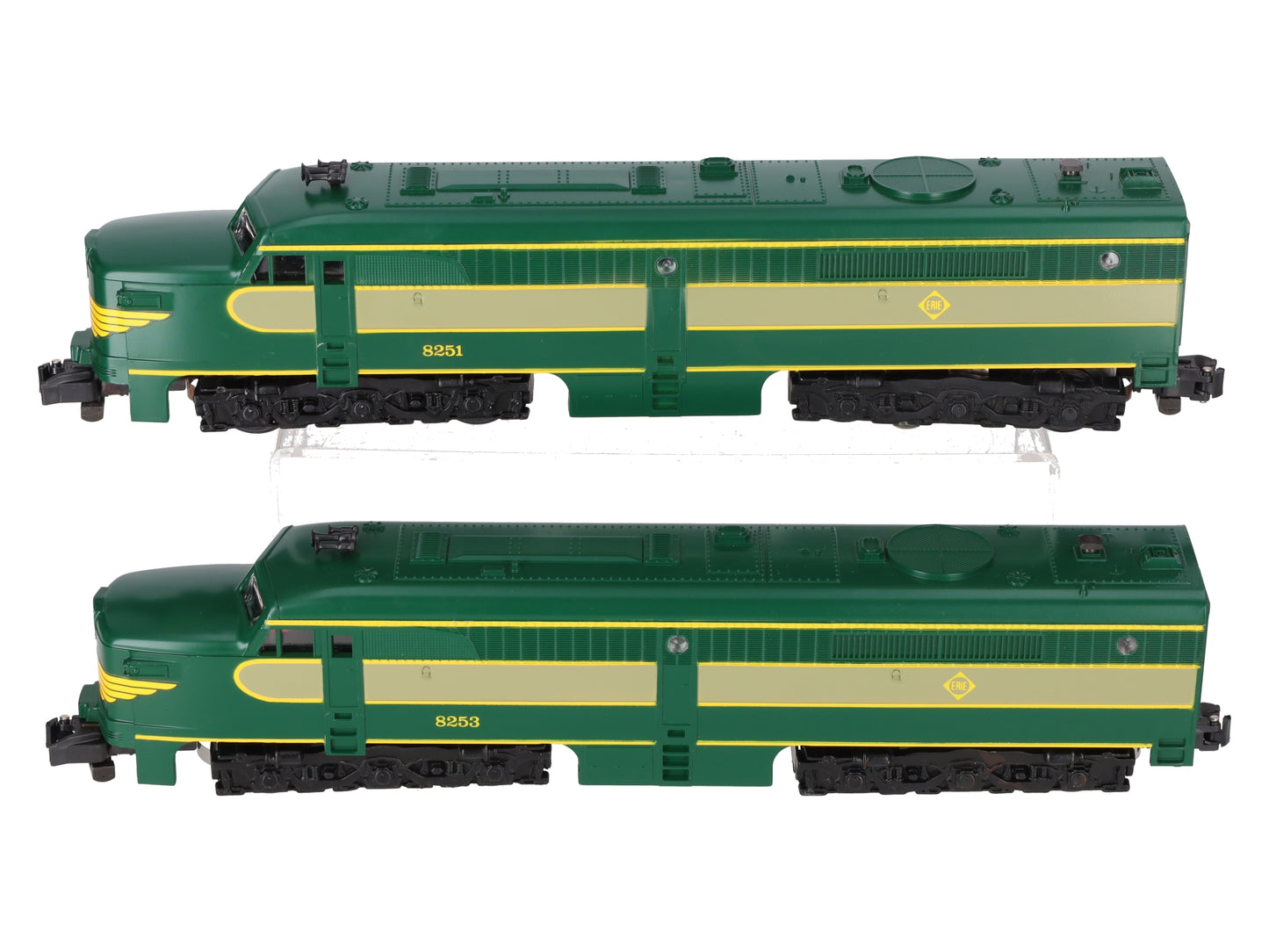 American Flyer 4-8251 S Gauge Erie Alco AA Diesel Locomotive Set EX/Box