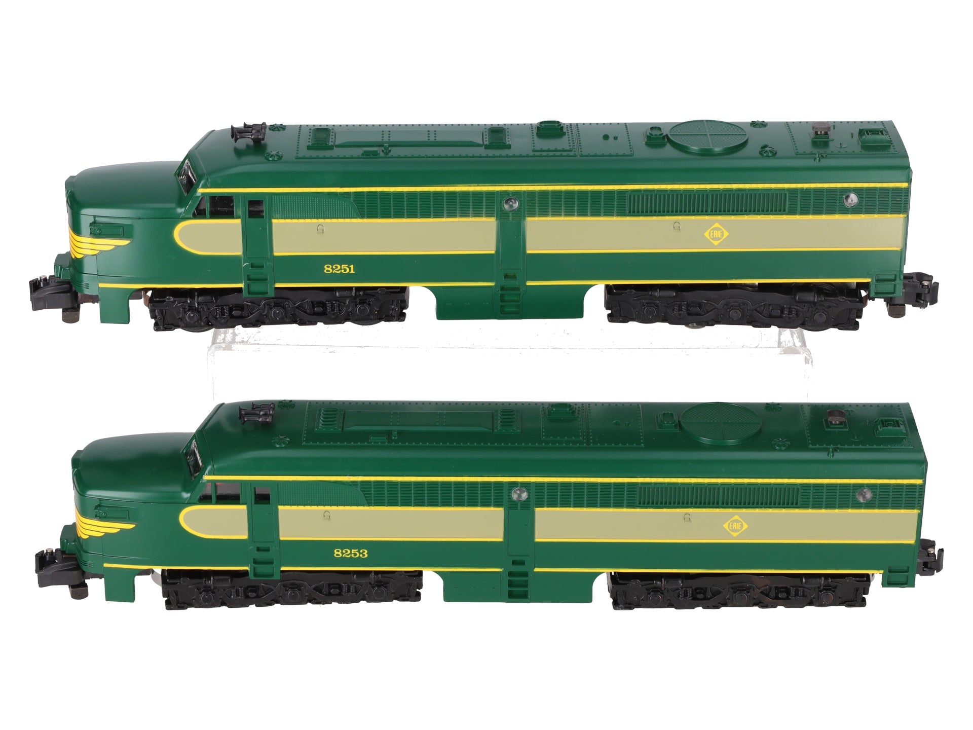 American Flyer 4-8251 S Gauge Erie Alco AA Diesel Locomotive Set EX/Box