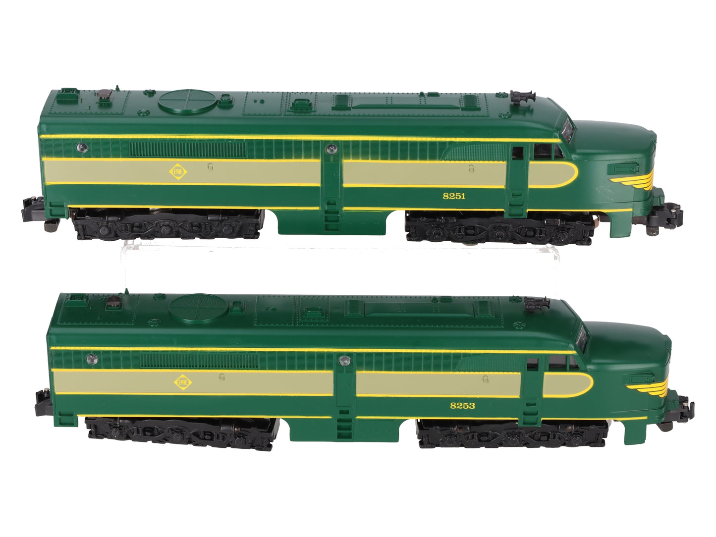 American Flyer 4-8251 S Gauge Erie Alco AA Diesel Locomotive Set EX/Box
