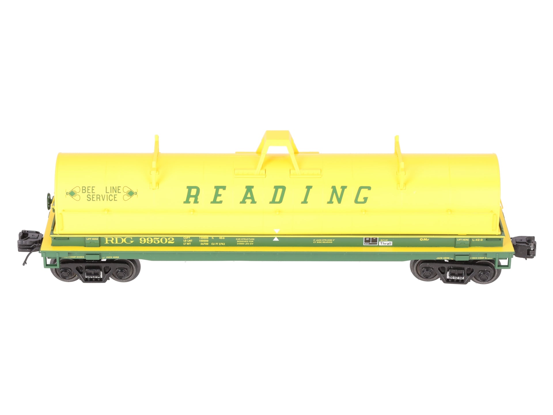 Lionel 2226491 O Gauge Reading Coil Car #99502 EX/Box