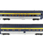 MTH 30-67006 O C&O 60' Streamlined ABS Sleeper/Diner Passenger Set (Set of 2) EX/Box