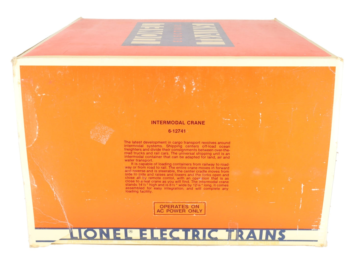 Lionel 6-12741 O Gauge Union Pacific Intermodal Crane Mi-Jack Translift EX/Box