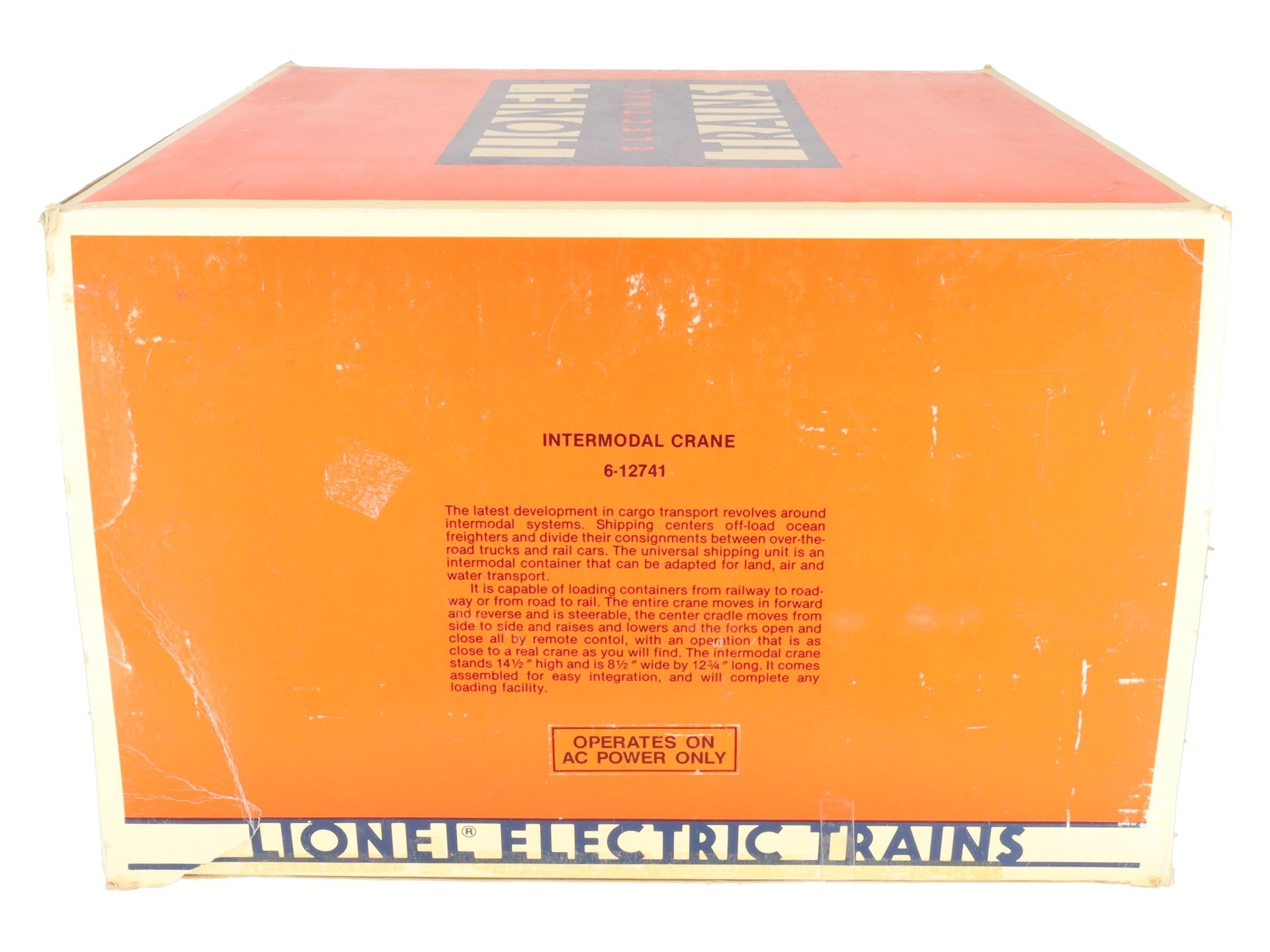 Lionel 6-12741 O Gauge Union Pacific Intermodal Crane Mi-Jack Translift EX/Box
