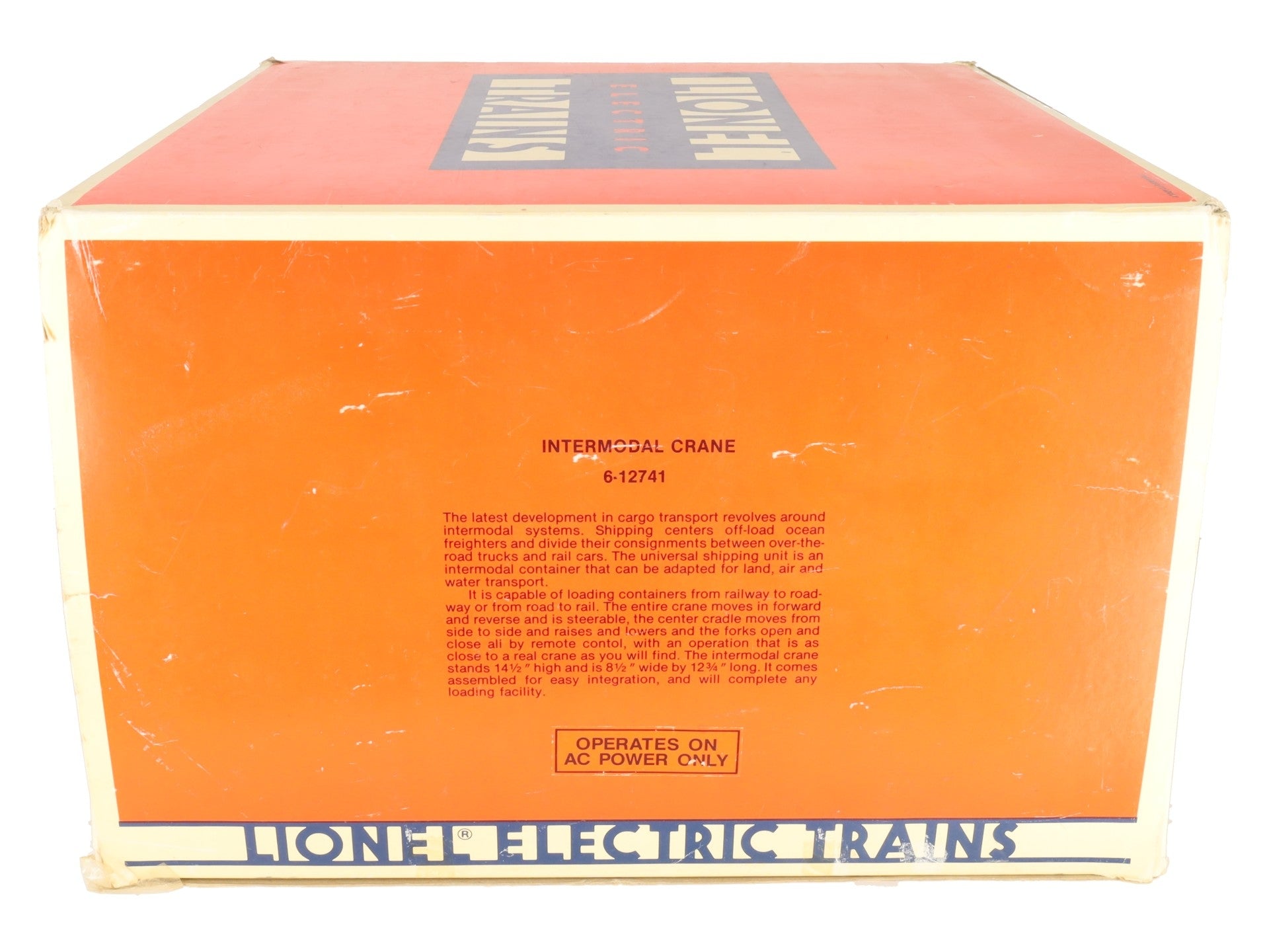Lionel 6-12741 O Gauge Union Pacific Intermodal Crane Mi-Jack Translift EX/Box