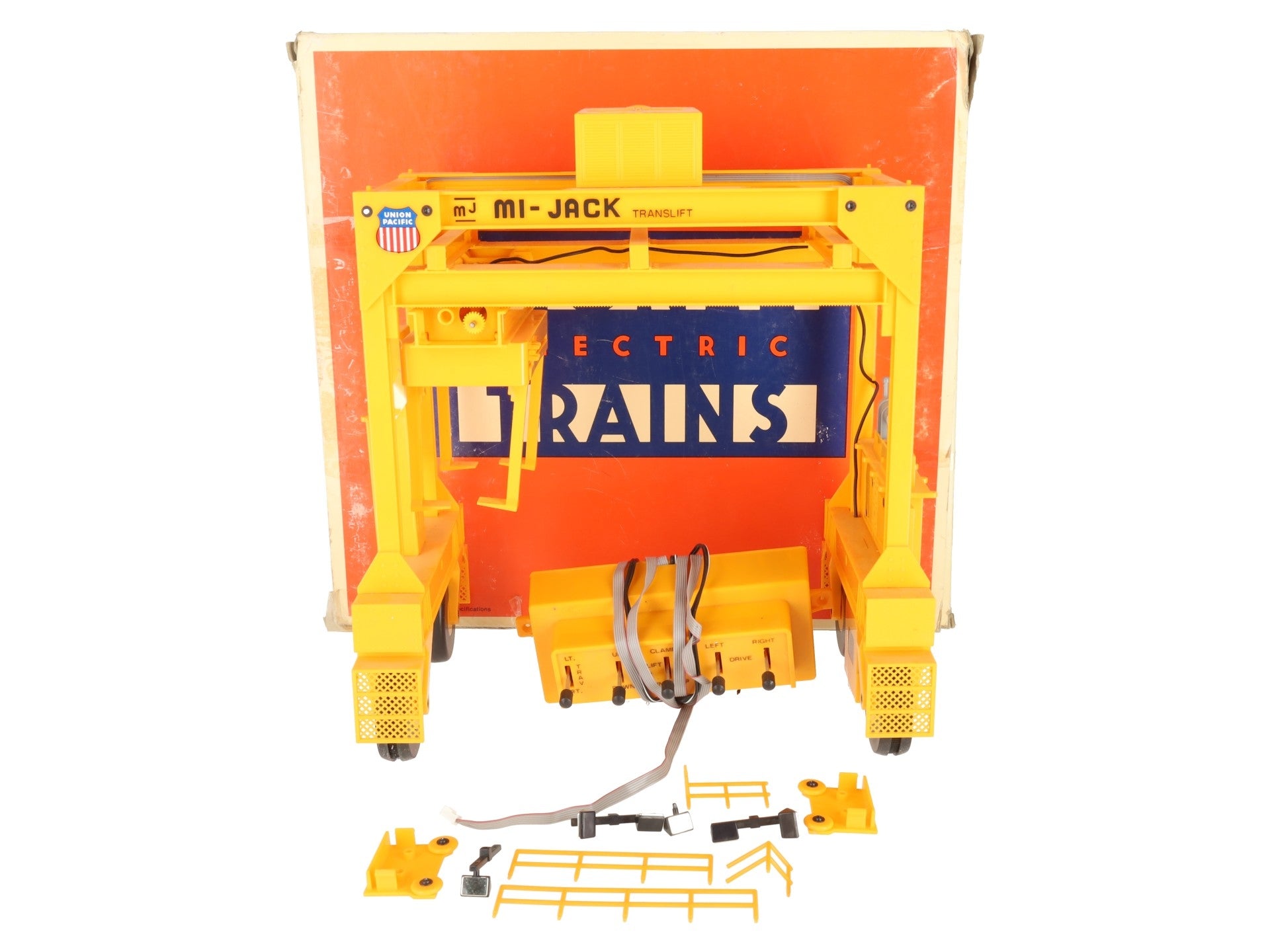 Lionel 6-12741 O Gauge Union Pacific Intermodal Crane Mi-Jack Translift EX/Box