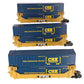 MTH 20-20395A O CSX Twin Stack Container Set (Set of 3) EX/Box