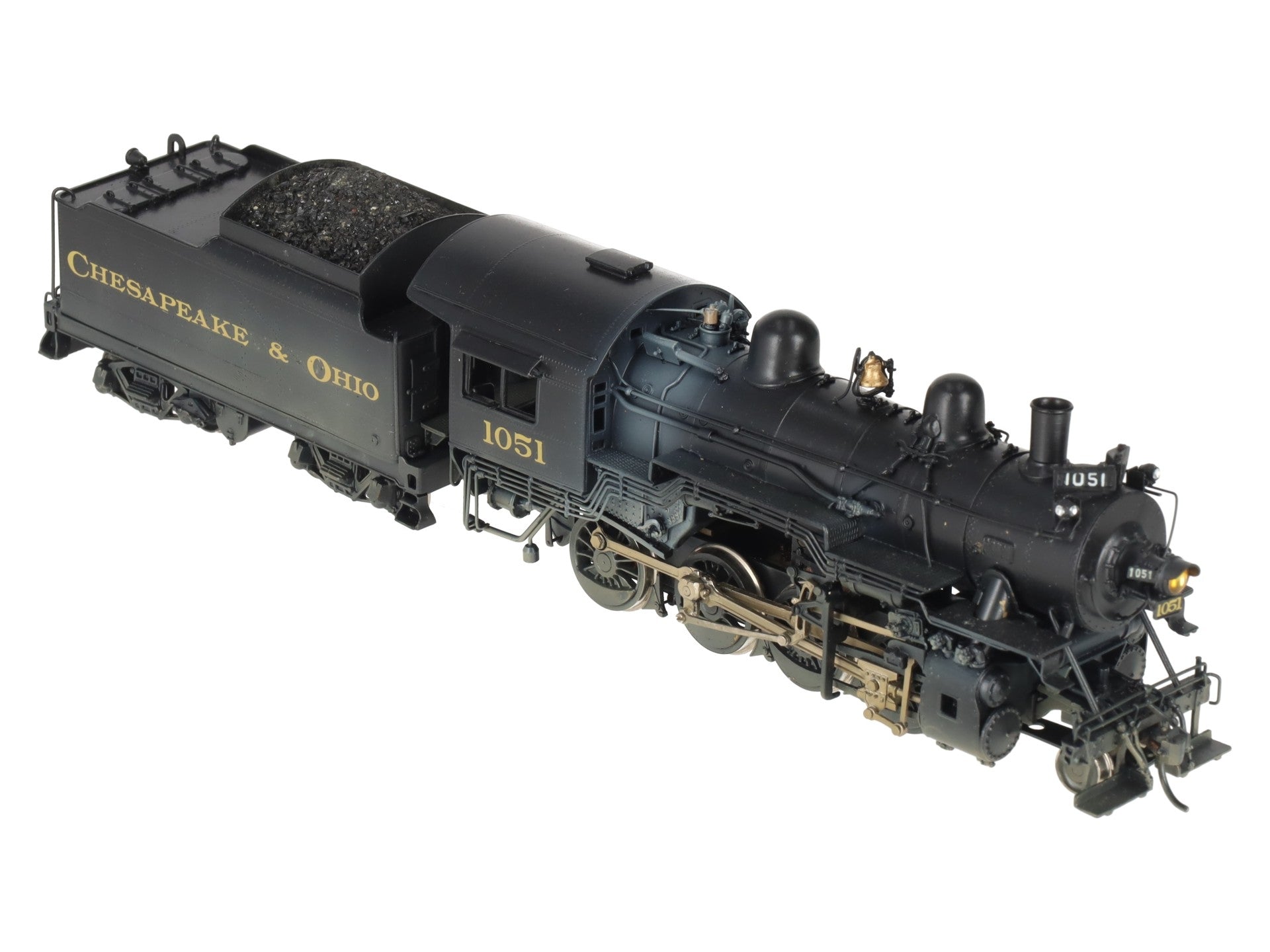 Overland 0519 HO Brass C&O G-9 2-8-0 Steam Locomotive & Tender EX/Box