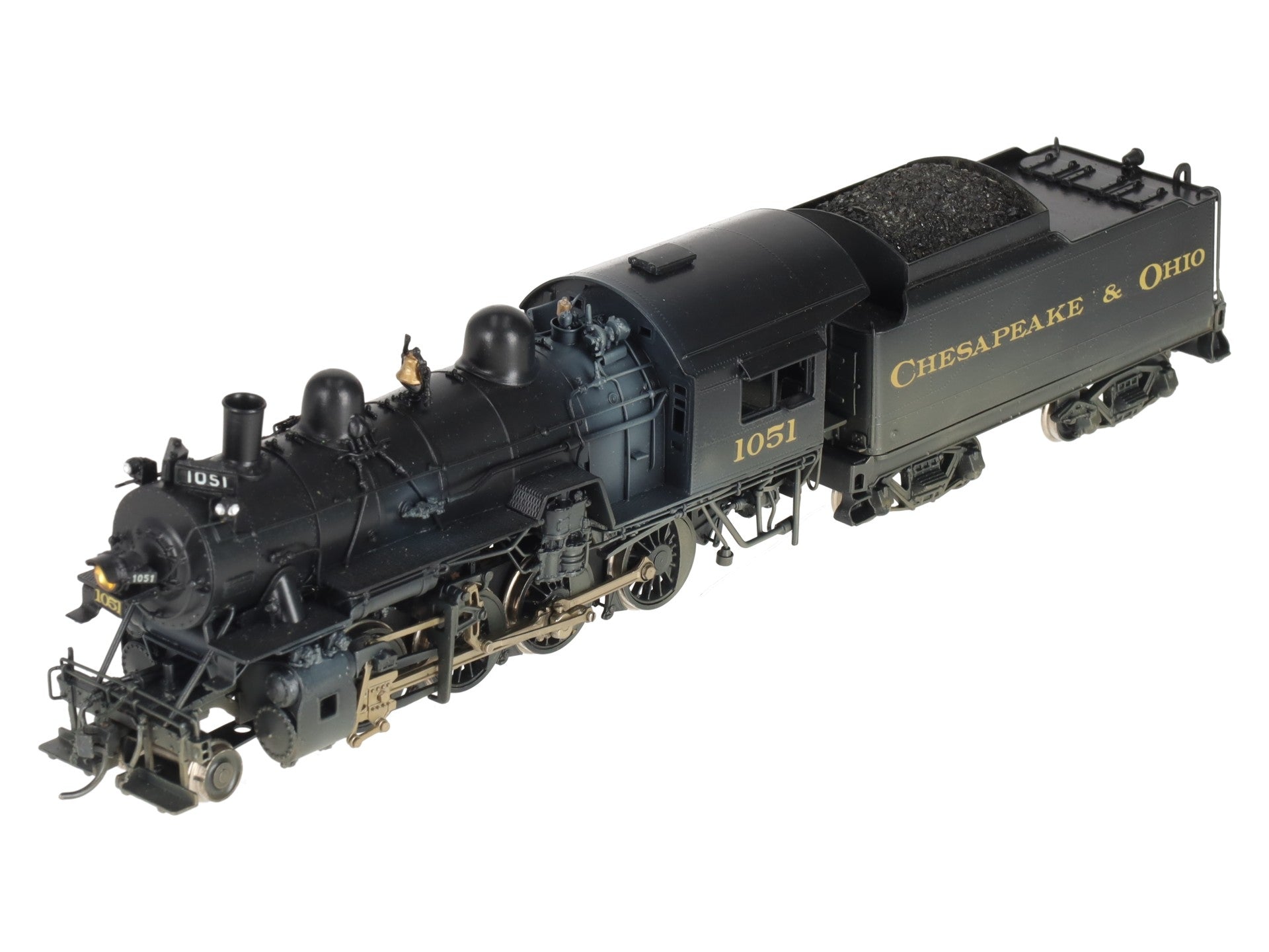 Overland 0519 HO Brass C&O G-9 2-8-0 Steam Locomotive & Tender EX/Box