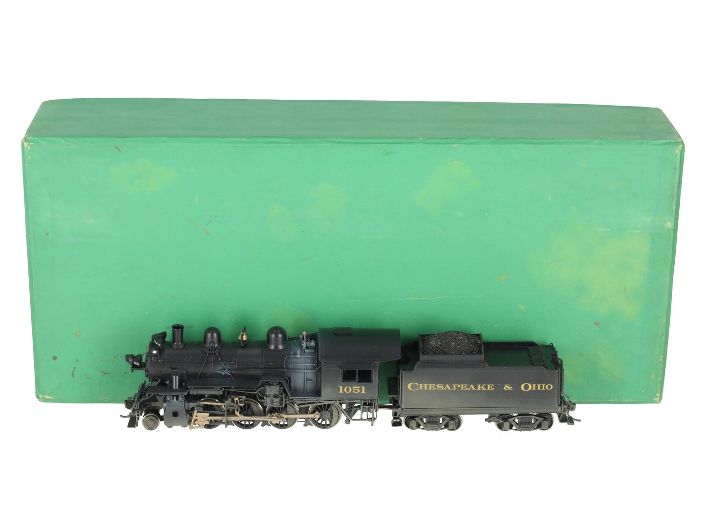 Overland 0519 HO Brass C&O G-9 2-8-0 Steam Locomotive & Tender EX/Box