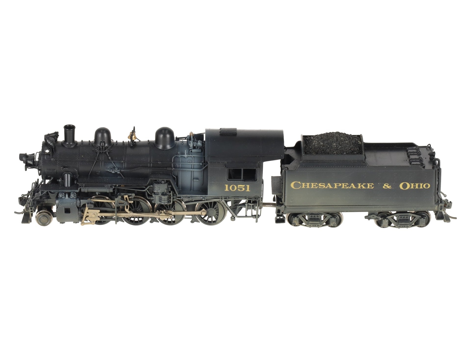 Overland 0519 HO Brass C&O G-9 2-8-0 Steam Locomotive & Tender EX/Box