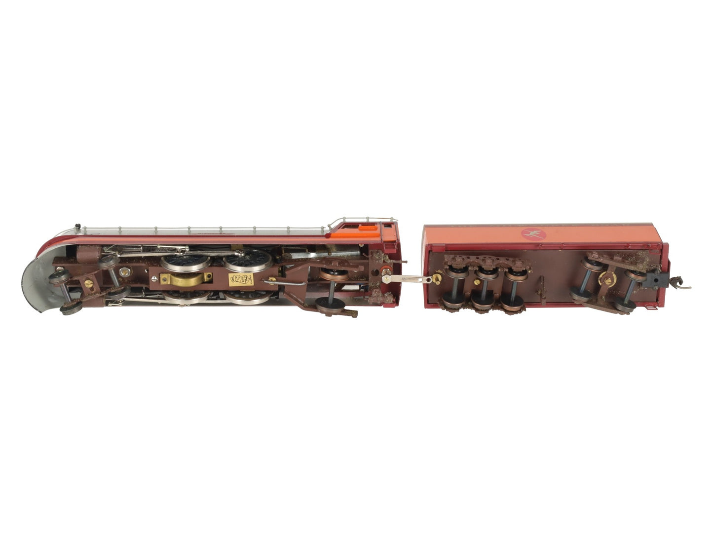 KMT HO Brass 4-4-2 Nickel Plate Hiawatha Milwaukee Road Locomotive w/ Tender EX