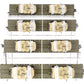 MTH 20-92275 O Gauge U.S. Army 4-Car 60' Flat Car Set w/(2) Humvee Vehicles EX/Box