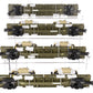 MTH 20-92275 O Gauge U.S. Army 4-Car 60' Flat Car Set w/(2) Humvee Vehicles EX/Box