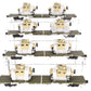 MTH 20-92275 O Gauge U.S. Army 4-Car 60' Flat Car Set w/(2) Humvee Vehicles EX/Box