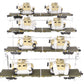 MTH 20-92275 O Gauge U.S. Army 4-Car 60' Flat Car Set w/(2) Humvee Vehicles EX/Box