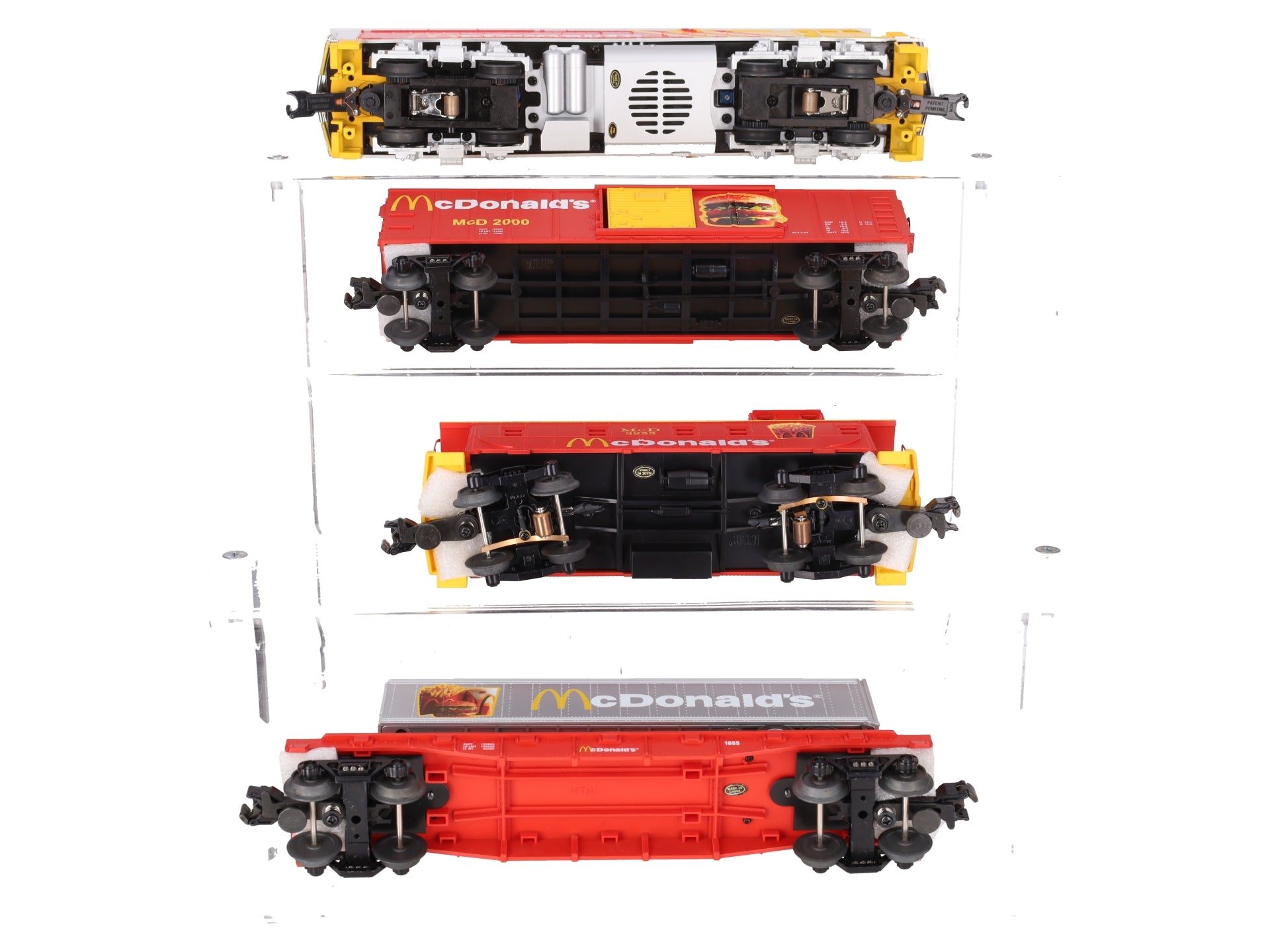 MTH 30-4042-1 McDonalds RailKing F40ph O Gauge Diesel Train Set with PS 2.0 EX/Box