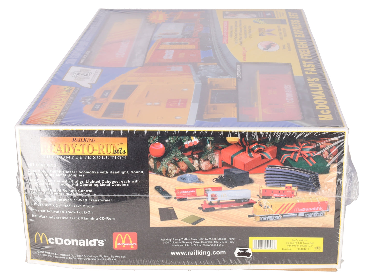 MTH 30-4042-1 McDonalds RailKing F40ph O Gauge Diesel Train Set with PS 2.0 EX/Box