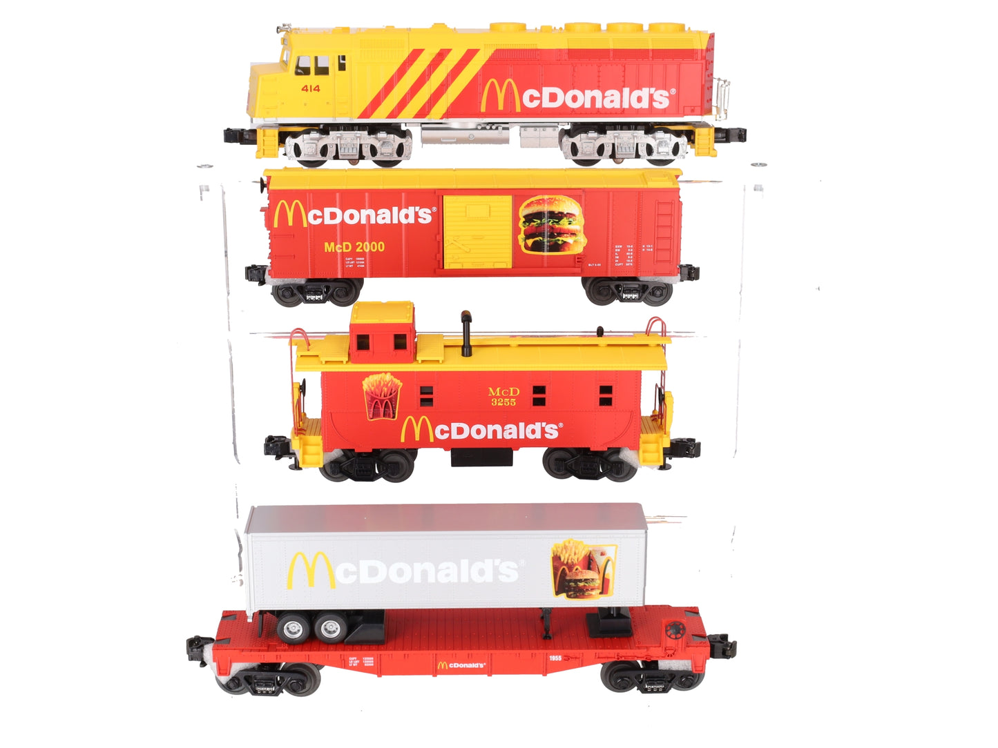 MTH 30-4042-1 McDonalds RailKing F40ph O Gauge Diesel Train Set with PS 2.0 EX/Box