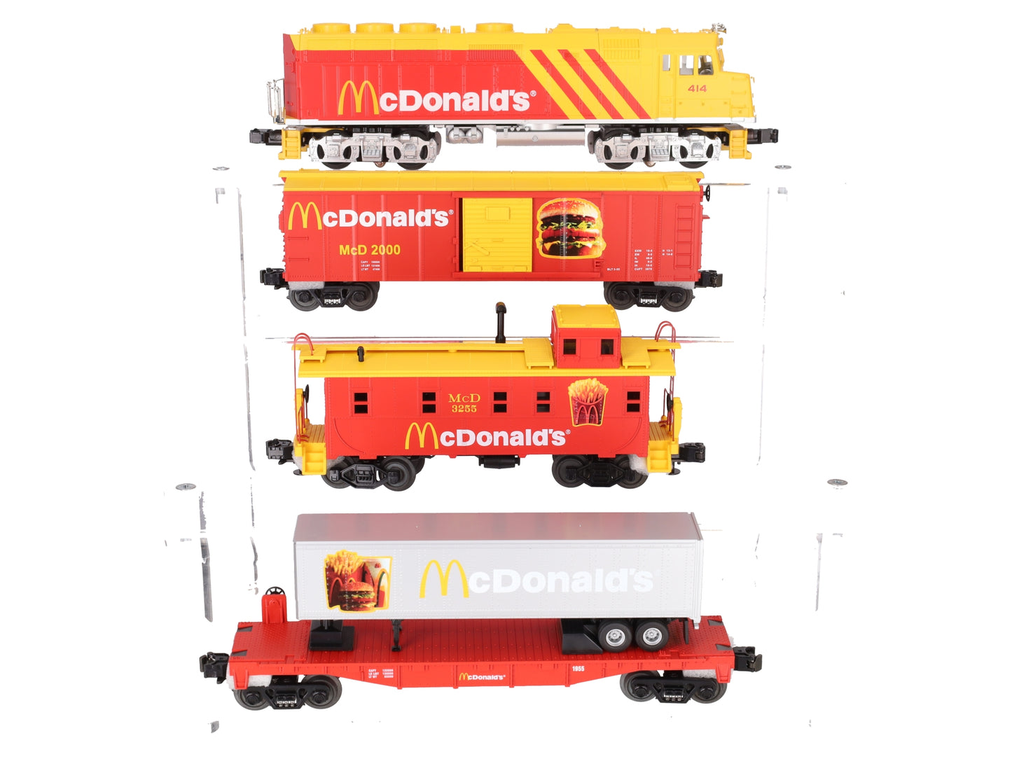 MTH 30-4042-1 McDonalds RailKing F40ph O Gauge Diesel Train Set with PS 2.0 EX/Box