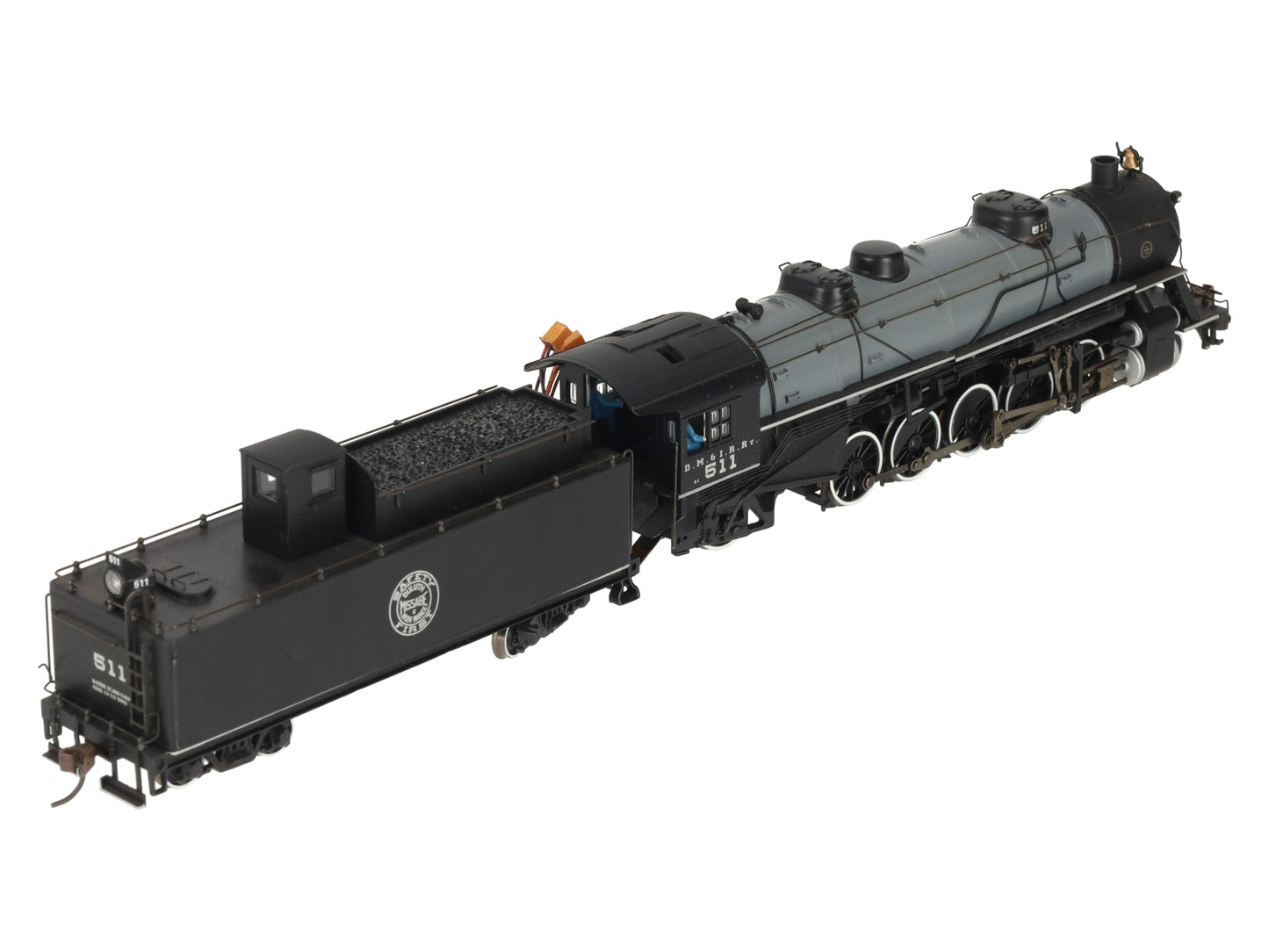 Bachmann 83307 HO DM&IR USRA Light 2-10-2 Steam Engine w/DCC #511 EX/Box