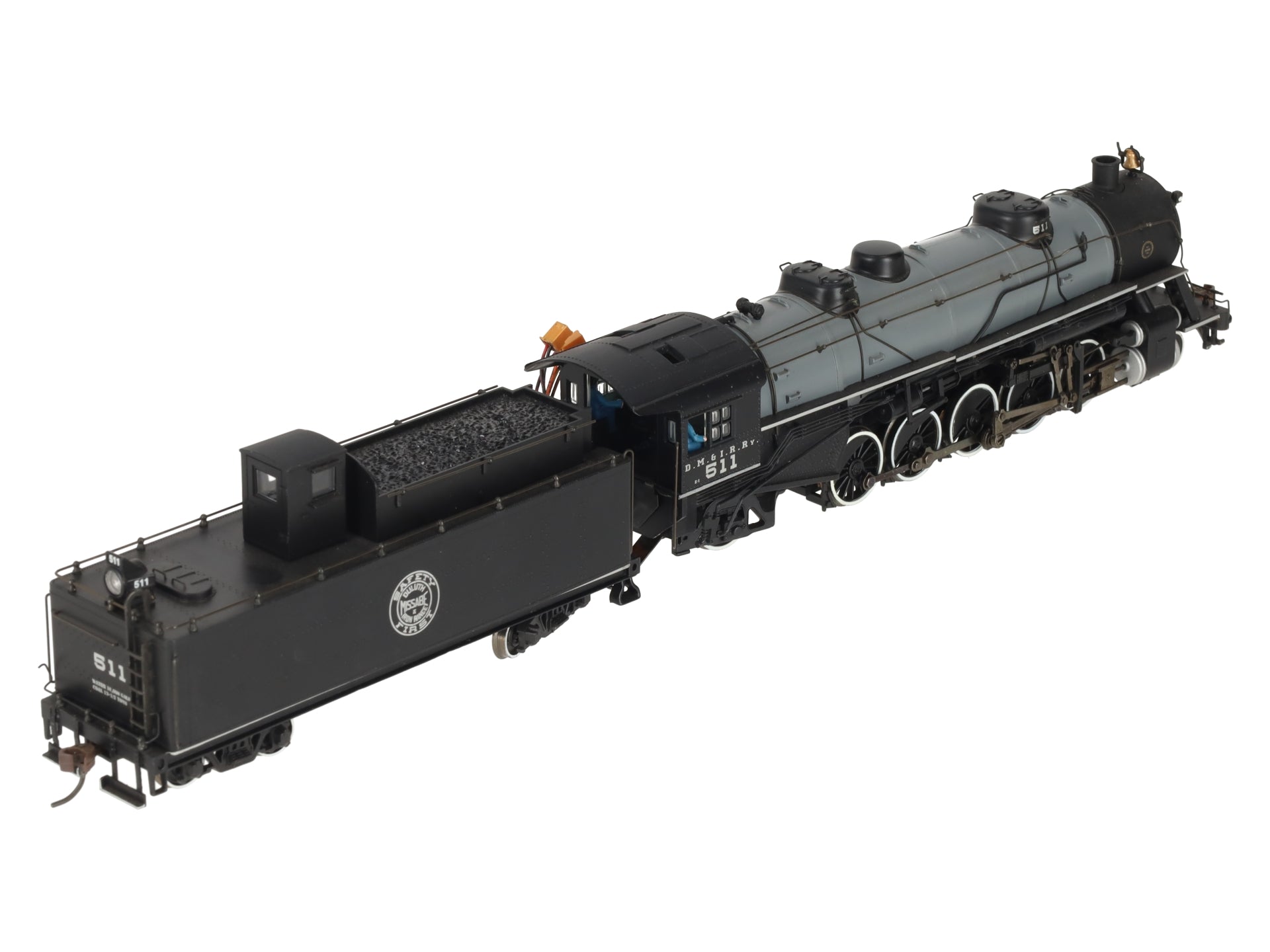 Bachmann 83307 HO DM&IR USRA Light 2-10-2 Steam Engine w/DCC #511 EX/Box