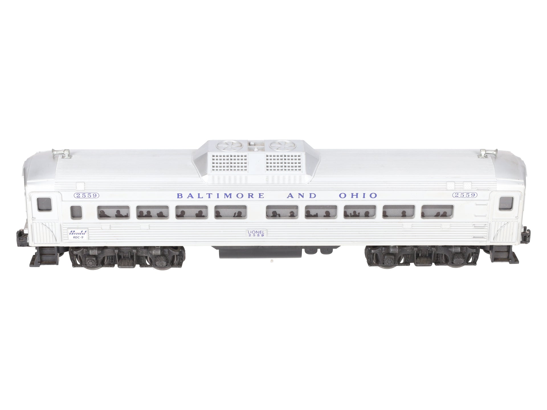 Lionel 2559 Vintage O Baltimore & Ohio RDC Non-Powered Passenger Car VG
