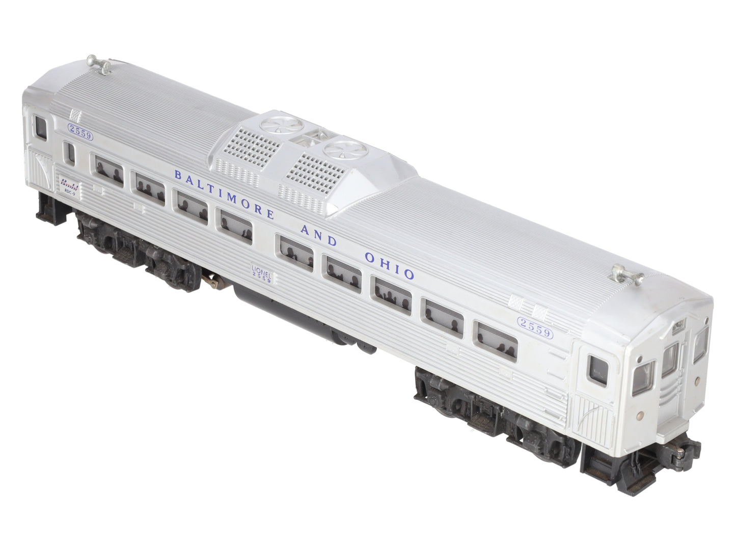 Lionel 2559 Vintage O Baltimore & Ohio RDC Non-Powered Passenger Car VG