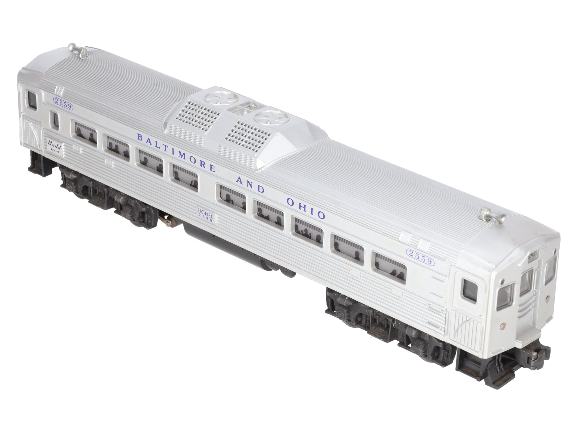 Lionel 2559 Vintage O Baltimore & Ohio RDC Non-Powered Passenger Car VG