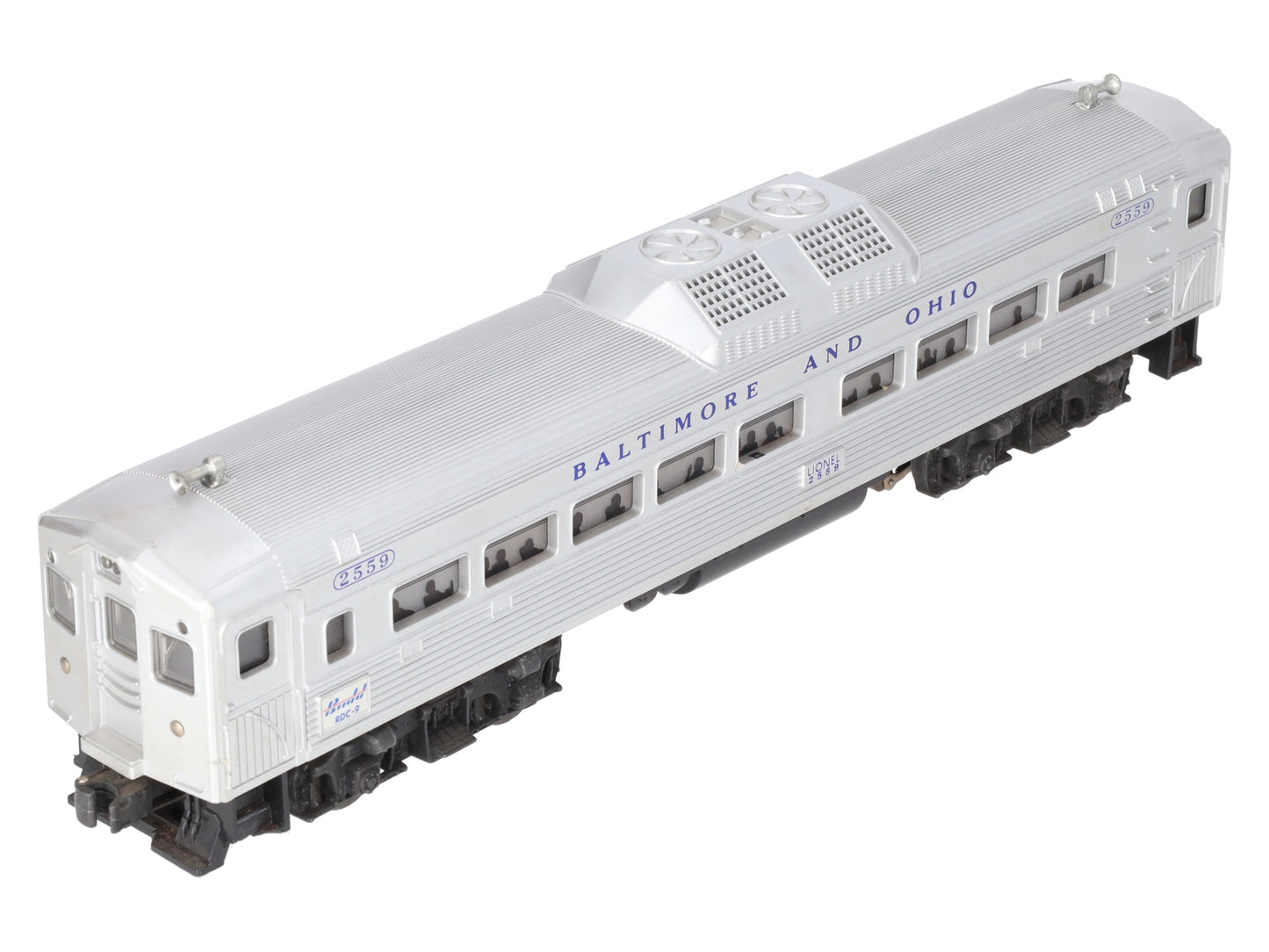 Lionel 2559 Vintage O Baltimore & Ohio RDC Non-Powered Passenger Car VG
