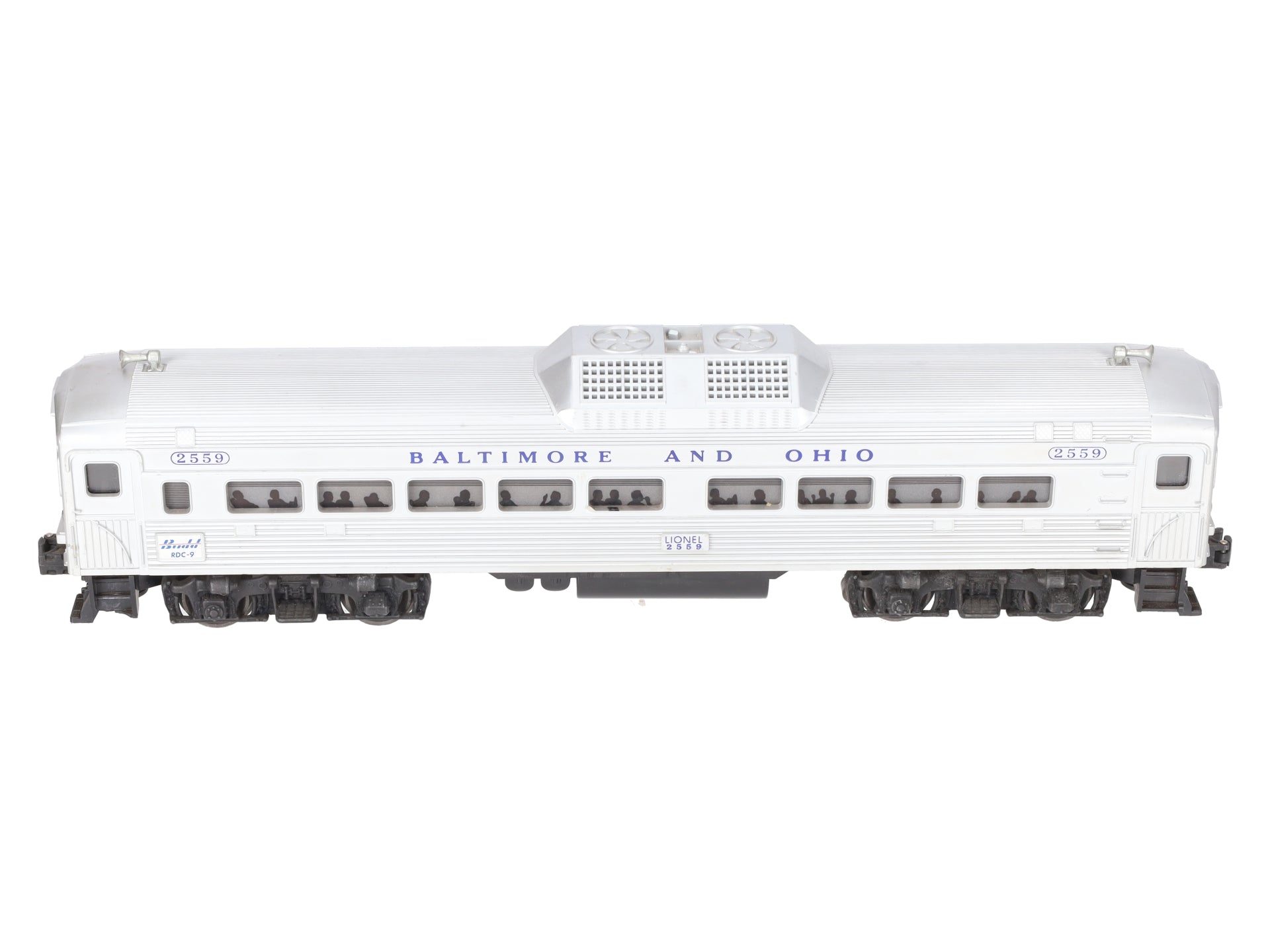 Lionel 2559 Vintage O Baltimore & Ohio RDC Non-Powered Passenger Car VG