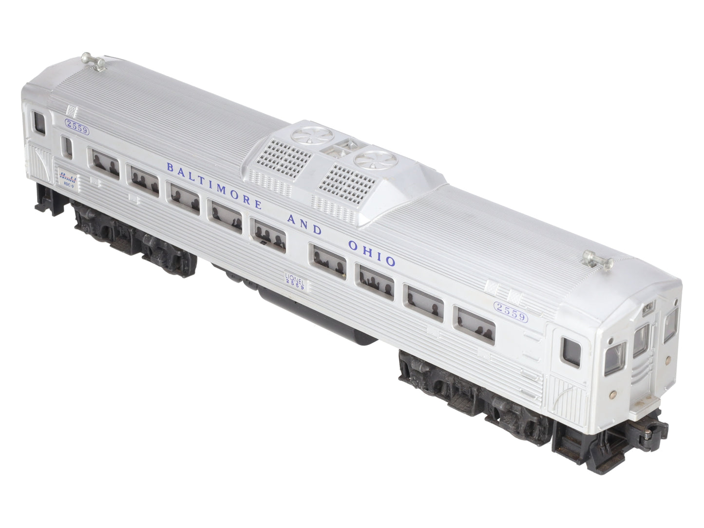 Lionel 2559 Vintage O Baltimore & Ohio RDC Non-Powered Passenger Car VG