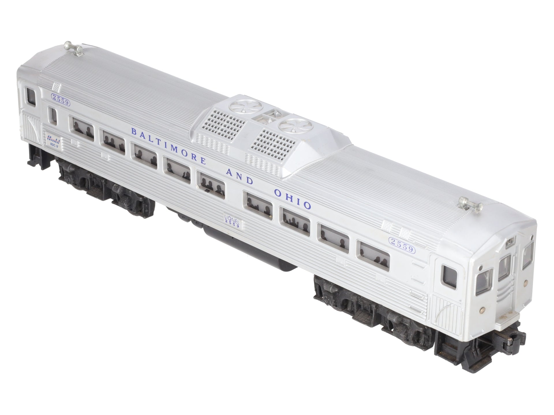 Lionel 2559 Vintage O Baltimore & Ohio RDC Non-Powered Passenger Car VG