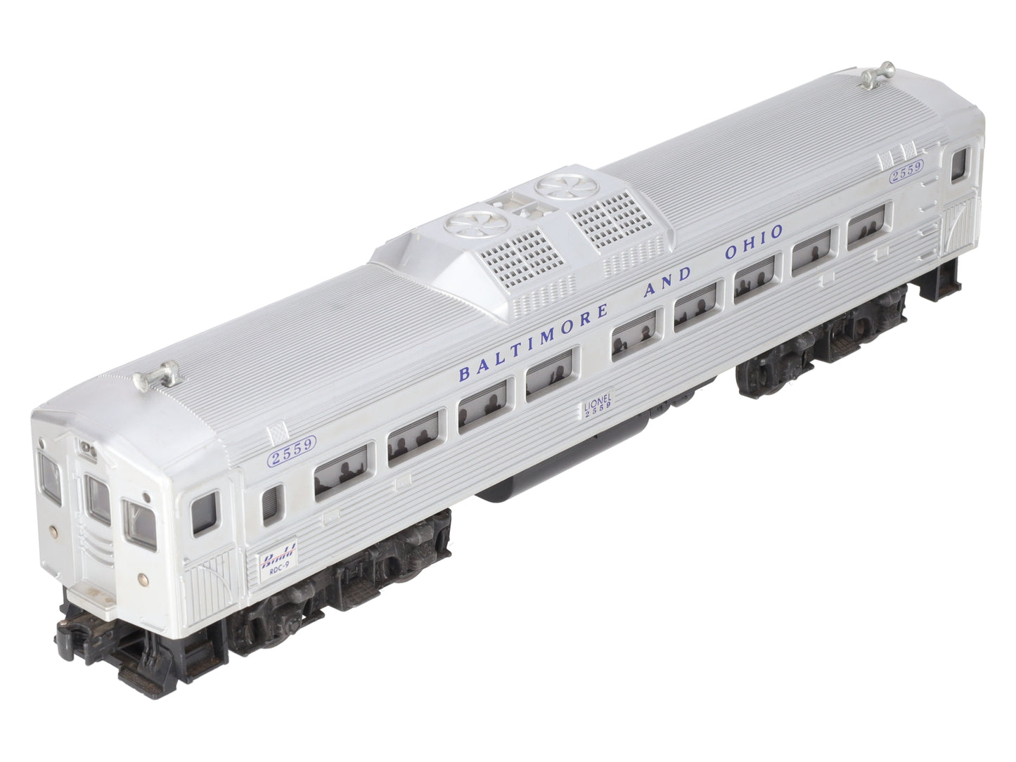 Lionel 2559 Vintage O Baltimore & Ohio RDC Non-Powered Passenger Car VG