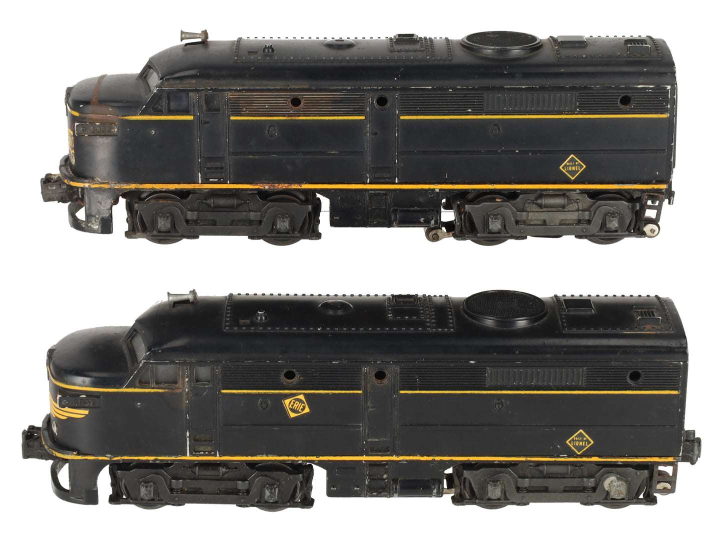 Lionel 2032 Vintage O Erie Alco AA Diesel Locomotive Set VG