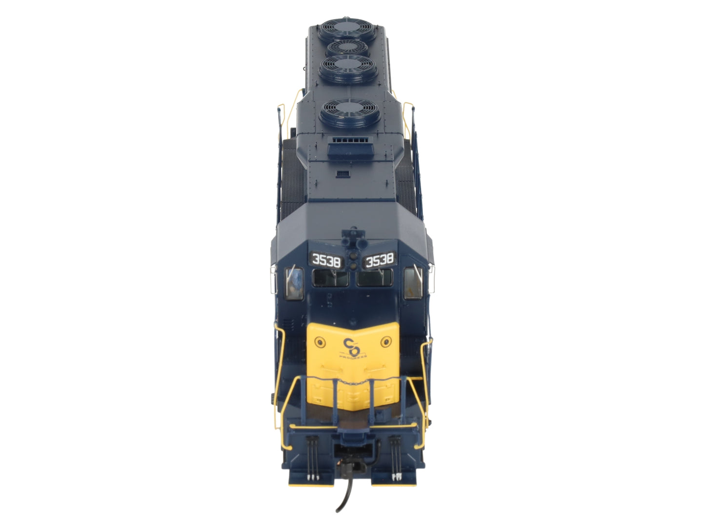 Broadway Limited 7537 HO C&O EMD GP35 Diesel Locomotive w/Sound/ DC/DCC #3538 EX/Box