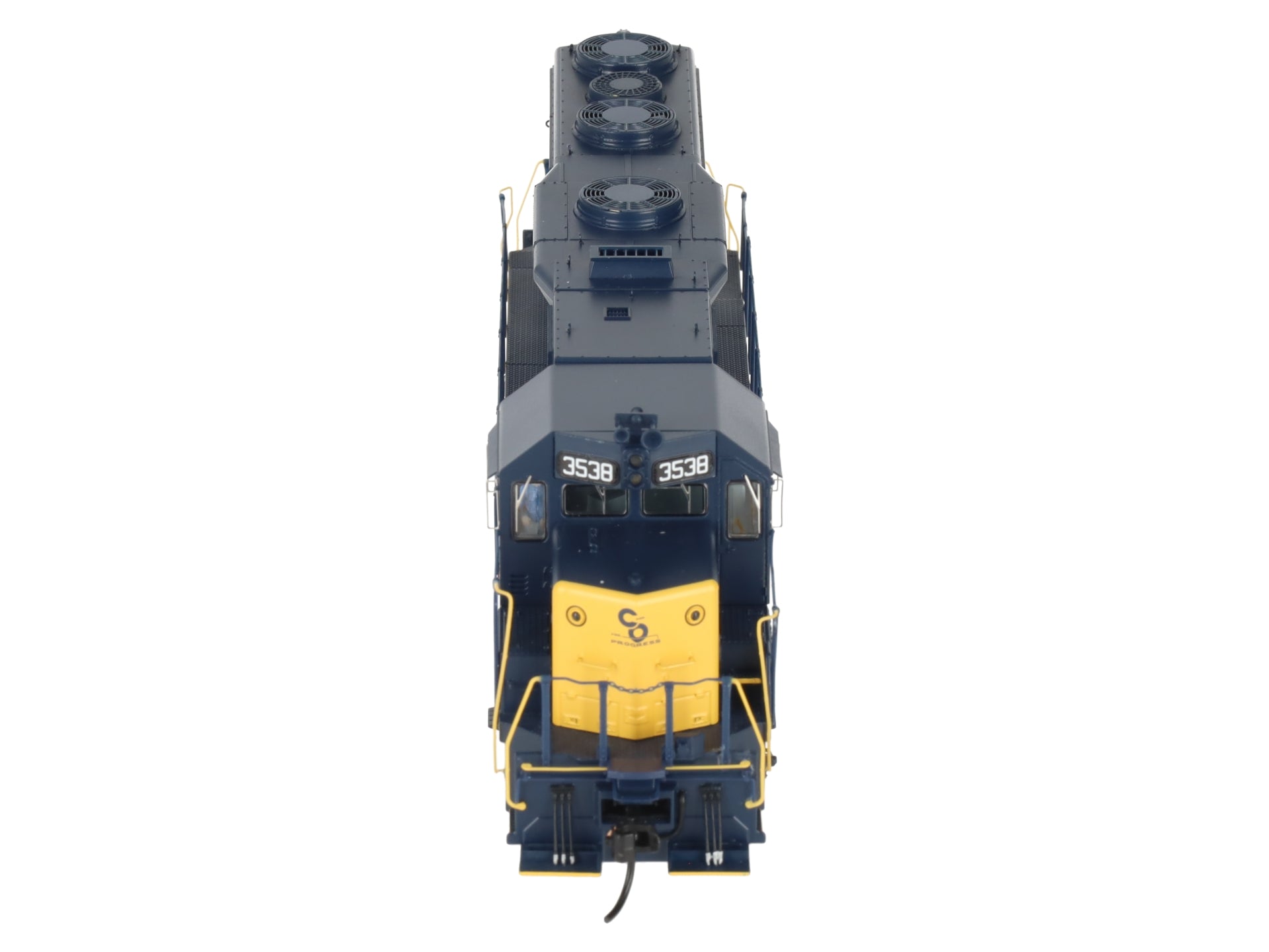 Broadway Limited 7537 HO C&O EMD GP35 Diesel Locomotive w/Sound/ DC/DCC #3538 EX/Box
