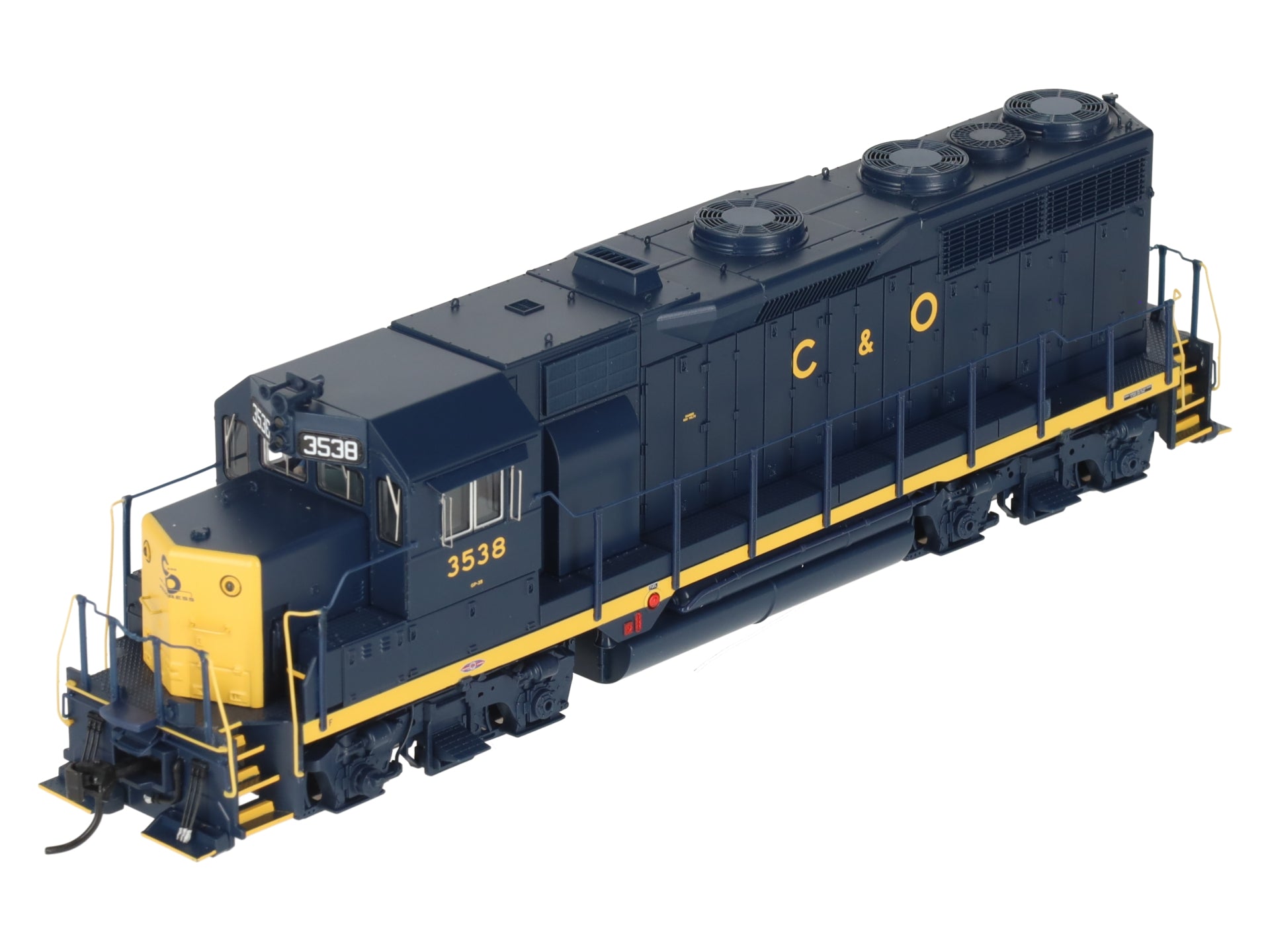 Broadway Limited 7537 HO C&O EMD GP35 Diesel Locomotive w/Sound/ DC/DCC #3538 EX/Box