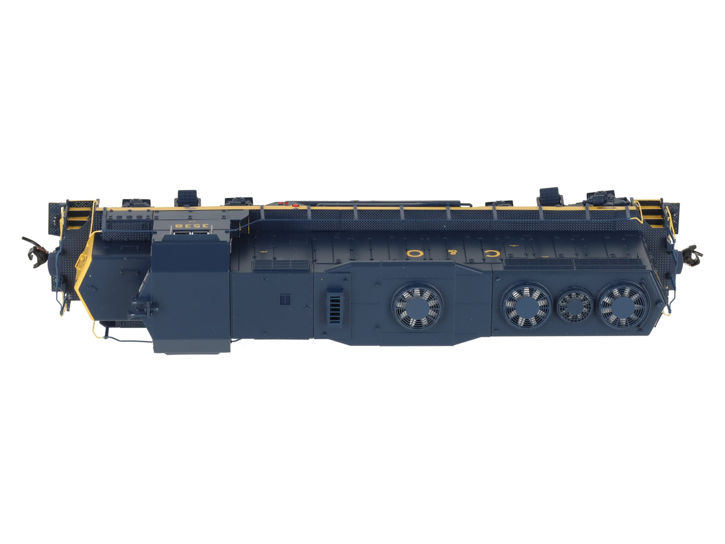 Broadway Limited 7537 HO C&O EMD GP35 Diesel Locomotive w/Sound/ DC/DCC #3538 EX/Box