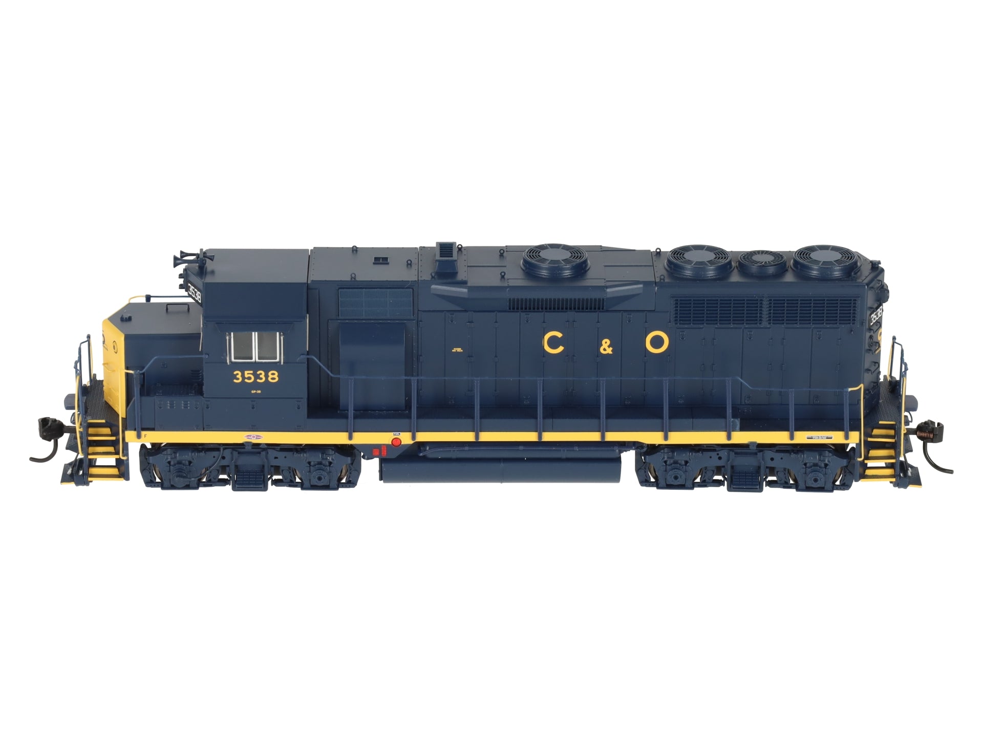 Broadway Limited 7537 HO C&O EMD GP35 Diesel Locomotive w/Sound/ DC/DCC #3538 EX/Box