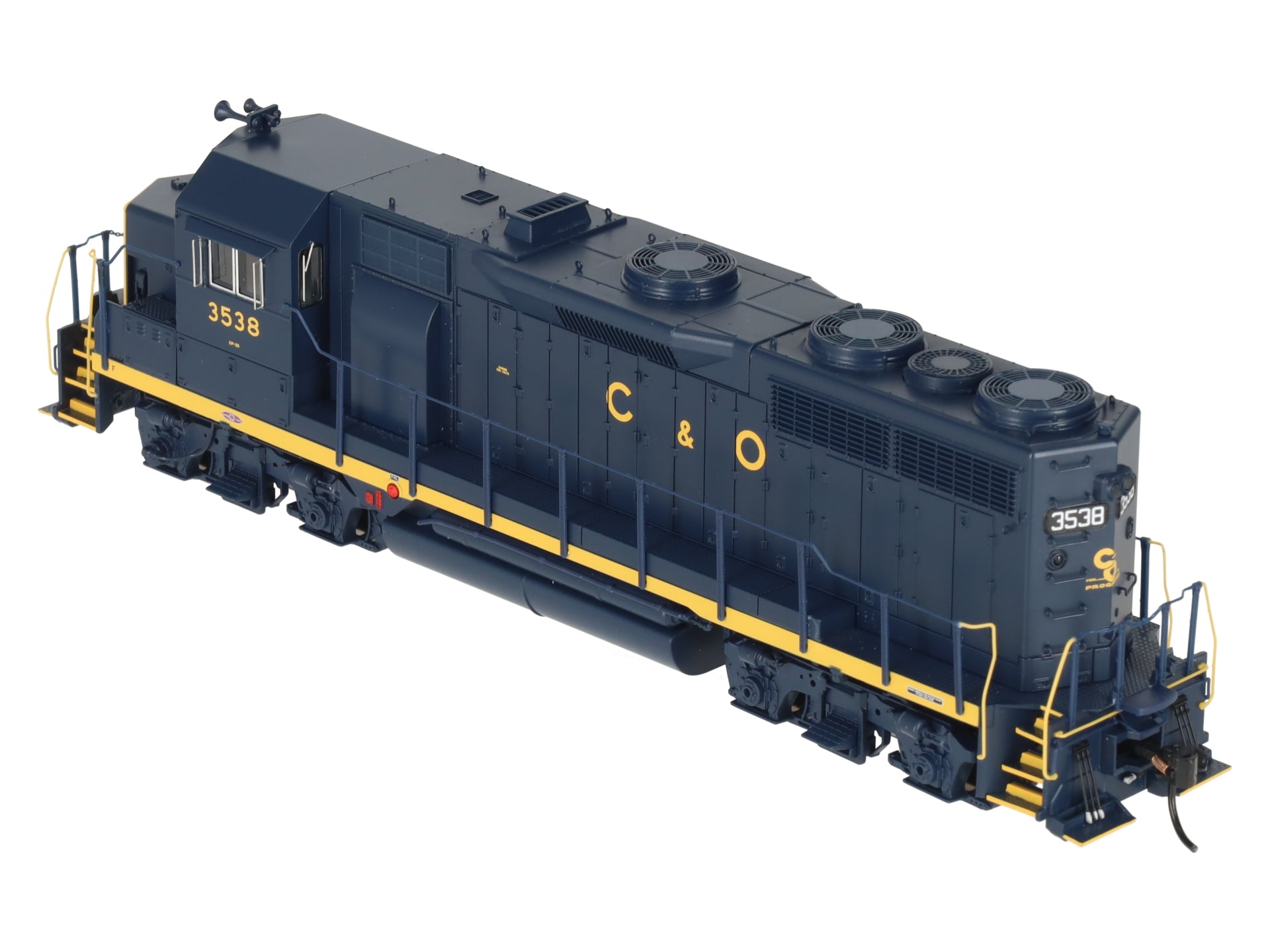 Broadway Limited 7537 HO C&O EMD GP35 Diesel Locomotive w/Sound/ DC/DCC #3538 EX/Box