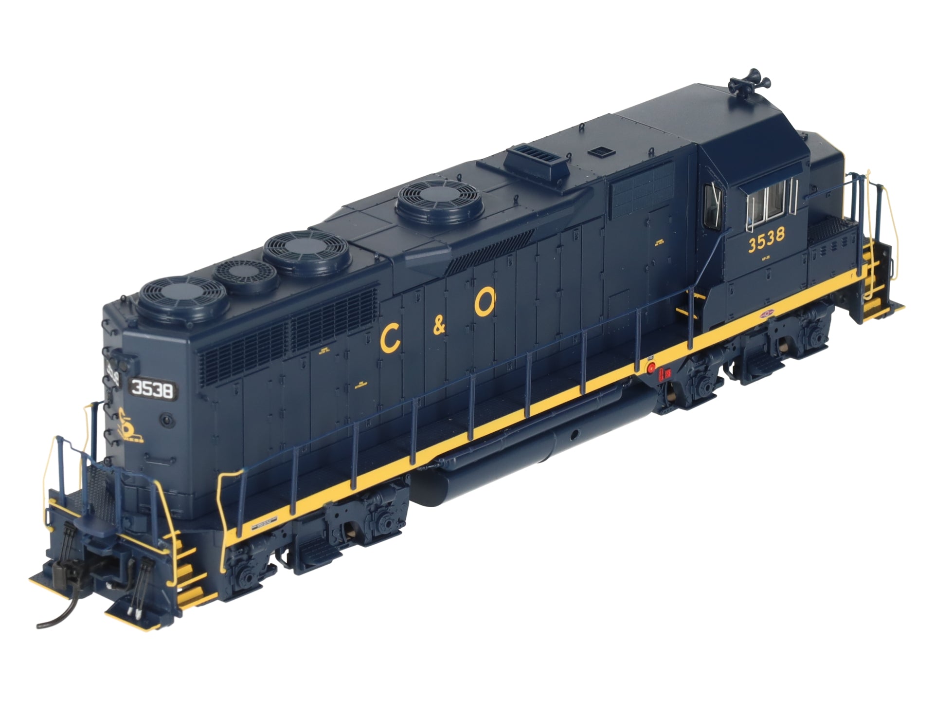 Broadway Limited 7537 HO C&O EMD GP35 Diesel Locomotive w/Sound/ DC/DCC #3538 EX/Box